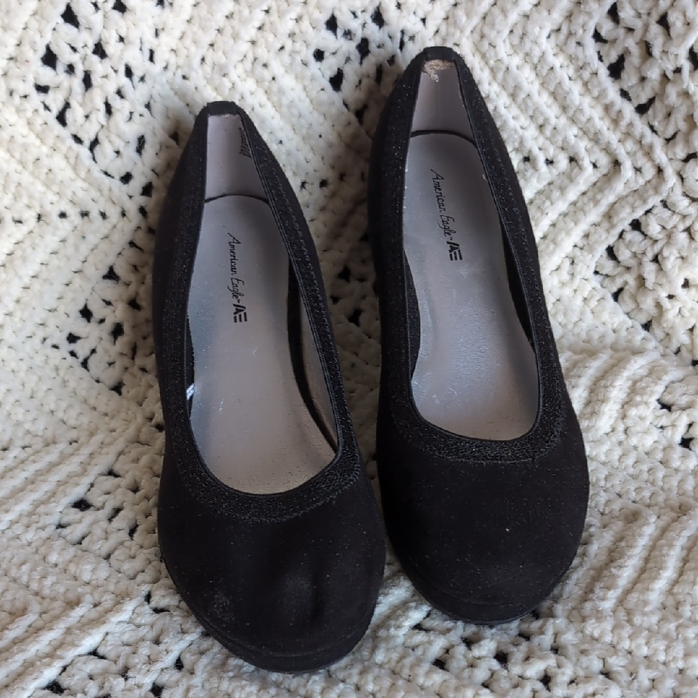 American Eagle Outfitters Black Flats